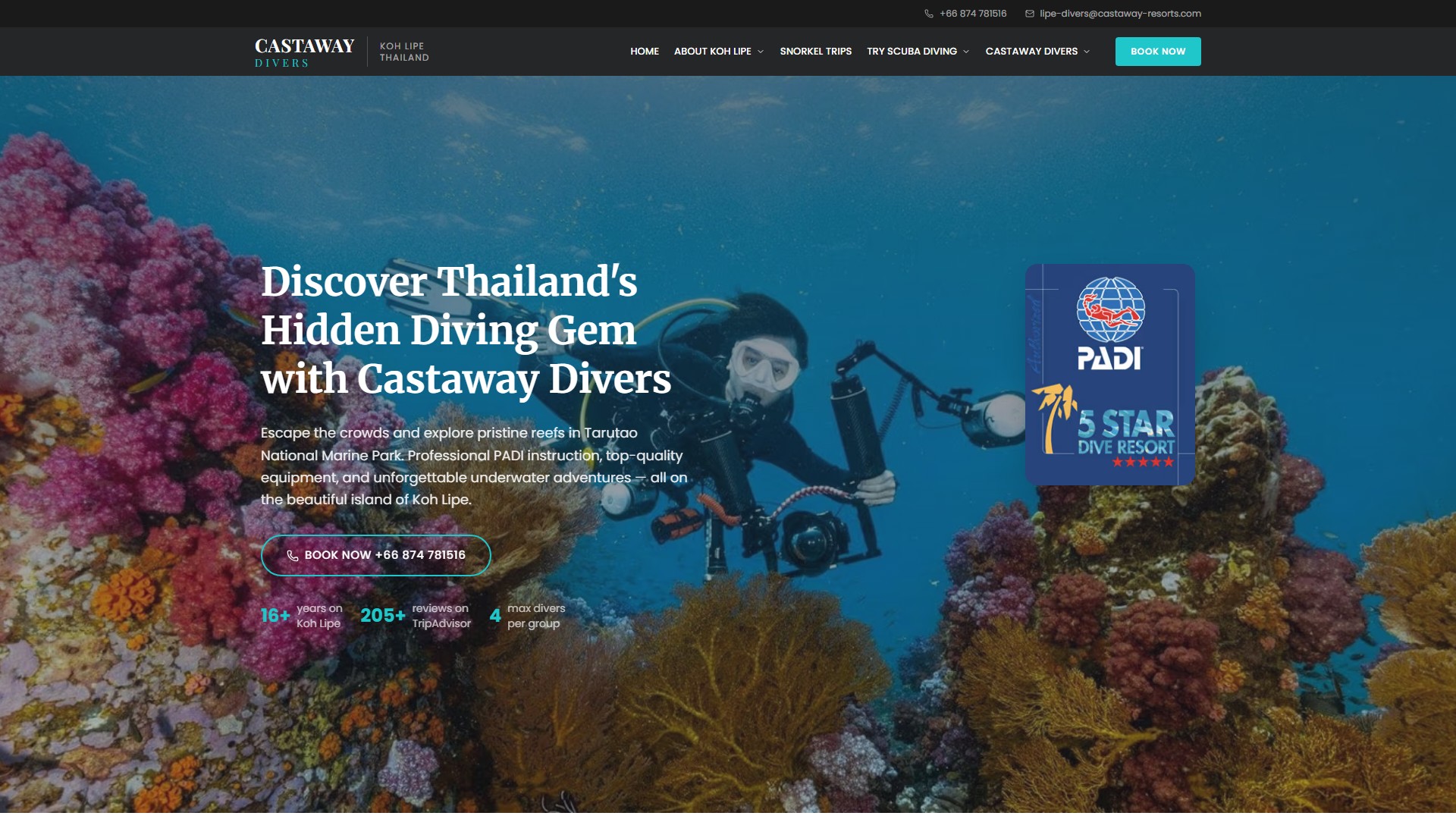 Castaway Divers: дайвинг-центр