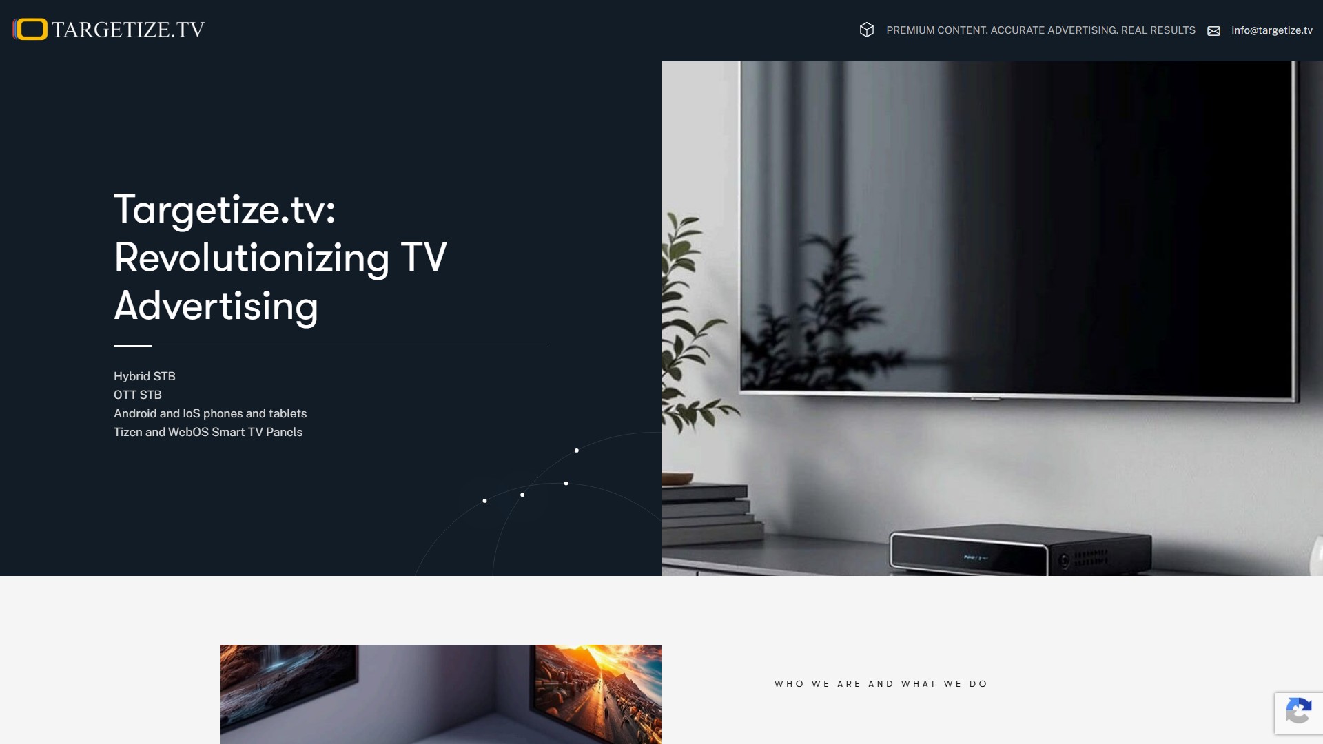Targetize.tv: рекламная платформа